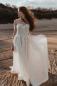 Preview: Elly exquisites Brautkleid Designer Haute Couture mit Glitzerträger #0228